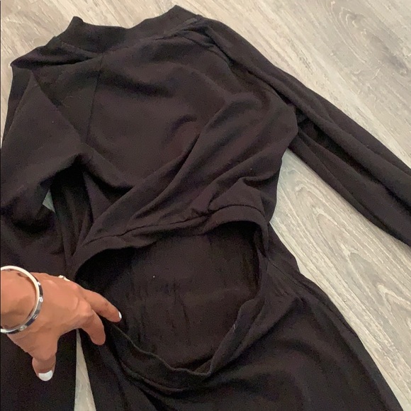 Black puma long sleeve dress - Picture 3 of 3